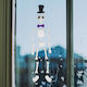 Halloween Skeleton Sticker Reusable Gel 46x12 Cm Window Decoration Without Adhesive