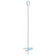 vidaXL Post Support for Garden Fence Made of Metal 10x10x50cm 2 Pieces Silver