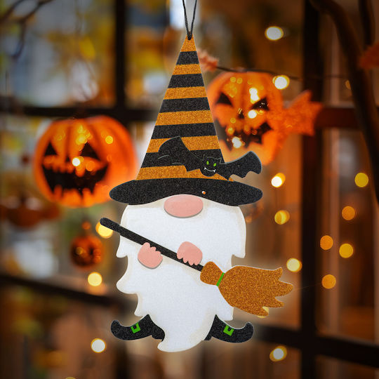 Decorațiune de Elf Suspendat pentru Halloween Spumă 44x26 Cm Portocalie Aprinsă Neagră