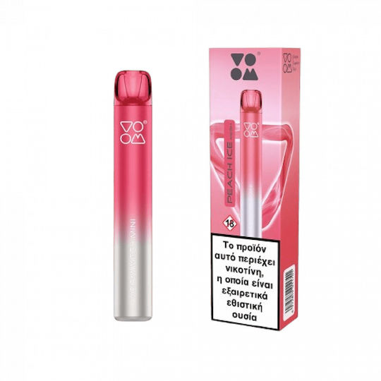 Voom Labs Voom Ηλεκτρονικό Τσιγάρο μιας Χρήσης Peach Ice Πορτοκαλί