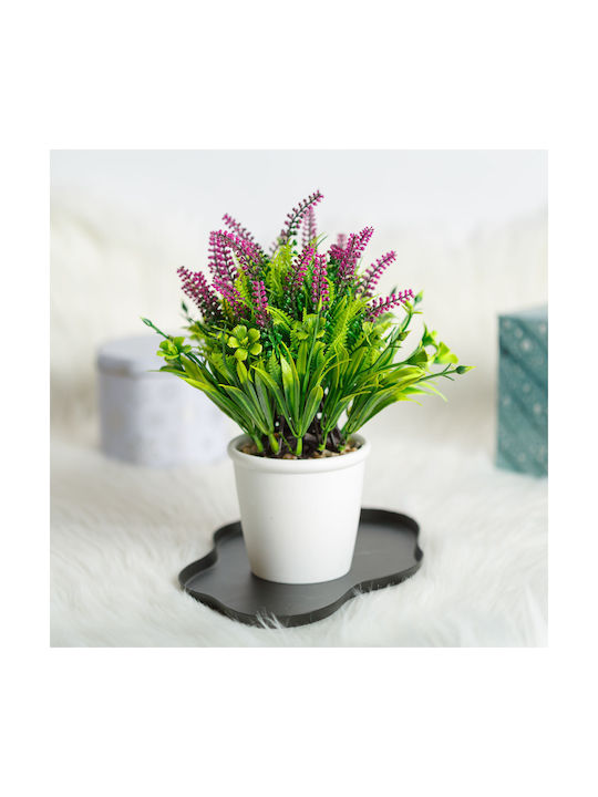 Dekorative Künstliche Lavendel Pflanze 20 Cm In Topfpflanze Realistisches Design Home Office Dekor