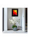 Plantă Artificială Orhidee Albă 83 Cm Premium Realistă Decor Acasă Birou Evenimente