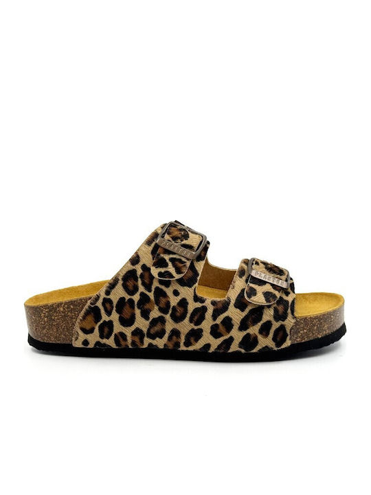 Plakton Leather Women's Anatomic Sandals Beige