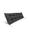 AIO Factory Wasserdichtes Sitzbank-Kissen für Gartenstuhl Schwarz 50x100cm