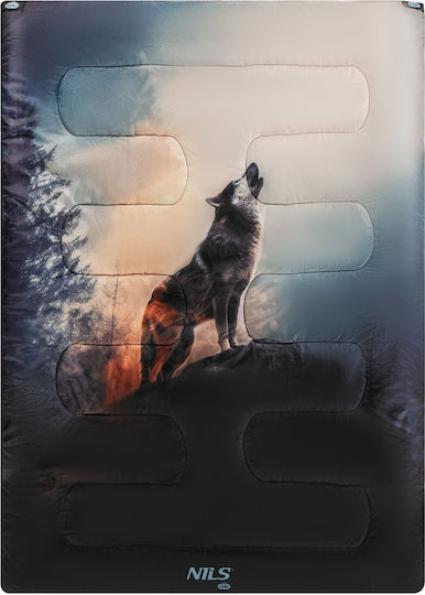 Nils Sleeping Bag Διπλό 3 Εποχών Wolf