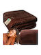 More&Deco Κουβέρτα Διπλή 200x220εκ. Brown