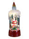 Alista Home Weihnachtskerze Glas Rote 13x5cm