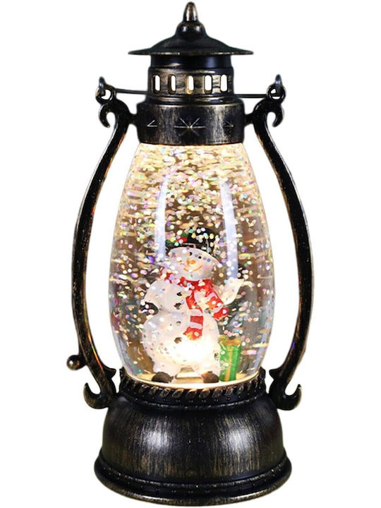 Alista Home Lampion Verde Din Plastic Pentru Crăciun Cu Baterii 14x7cm