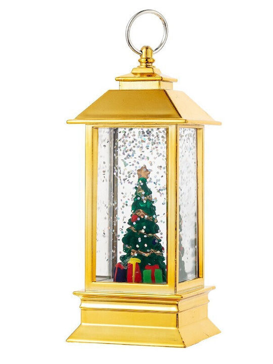 Alista Home Lumânare De Crăciun Lampion Din Plastic Galben Cu Baterii 13x5.3cm