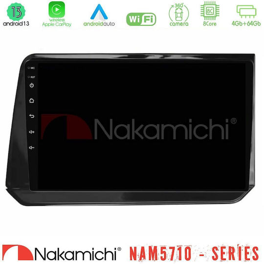Nakamichi Car Audio System for Nissan Note 2021-2026 Bluetooth USB Wi-Fi GPS Apple CarPlay Android Auto with 10 Inch Touch Screen