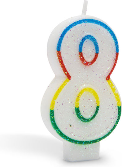 Cake Candle 7 Cm 8 Birthday Party Gift Household