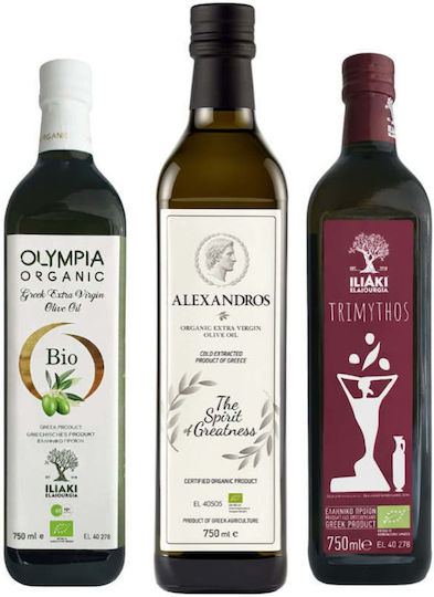 Grecia Ulei De Măsline Extra Virgin Produs Organic 750ml 3 Bucăți