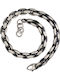 Men's Bracelet Chain Snake Handmade Silver 925 21cm