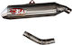 Yoshimura Auspuff Titanium Racing X-cone Handgefertigt Inox Verbindung Ps Yamaha XT 600 E 95-01