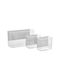 5Five Set 3 Bucăți Magnetic Cutie Organizare Plastic Bej