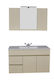 Piccadilly Vanity Unit Without Sink With Mirror With Light Super Matt S020