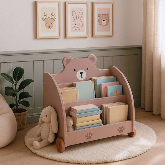 Bibliotecă de Pardoseală din Lemn Maro 60x40x58cm Bibliotecă de Pardoseală din Lemn Maro 60x40x58cm