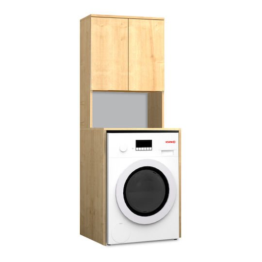 Megapap Cozen Бански Шкаф За Пералня 65x60x178см Бежов