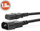 Netzkabel IEC C13 zu IEC C14 Länge 1,8 m 10A 250V Schwarz
