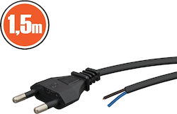 Power Cable Cee 7/16 1.5m 2.5a 250v 2x0.5mm Black Power Cable Cee 7/16 1.5m 2.5a 250v 2x0.5mm Black