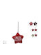 Decorative Christmas Star Foldable Metal Black 9.5 Cm Xna23019321b