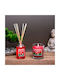Aromatischer Kerzen Reed Diffusor Set Apfel Zimt Parfüm 120 G + 100 Ml