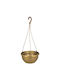 Hanging Flower Pot Gold Plastic Miska Wiszaca Φ22x11 50 Cm 10/pack