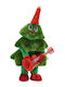 Dancing Singing Little Christmas Tree Flippy Christmas Decoration Interactive Toy Guitar Lights 25 Cm Height Green
