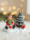 Ornament De Rășină De Crăciun Model Brad De Crăciun Ren Flippy Decorațiune De Birou De Crăciun 6 5 X 6 5 X 4 Cm Roșu Verde