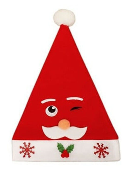 Santa Claus Hat Flippy Model 3 Santa Claus Mustache One Size Textile Material 30 X 40 Cm White Red