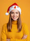 Santa Hat 30x45 Cm Snowman Design Textile Material