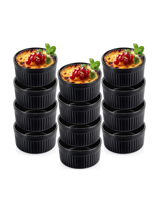 Vilde Bakeware Tin For Souffle Ceramic 10x5cm 12 Pieces