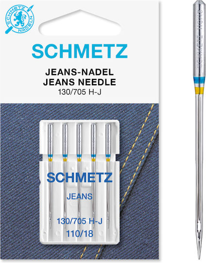 Set 5 Ace De Cusut Jeans Mărimea 110 Schmetz 130/705 H-j Vfs