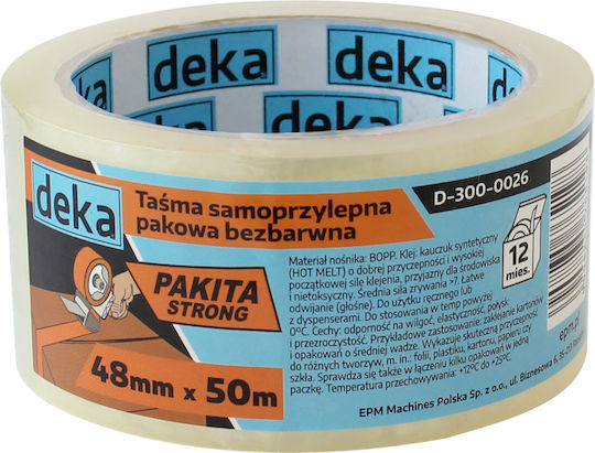 Deka Ταινια Συσκευασιας Διαφανης Strong 48mm*50m