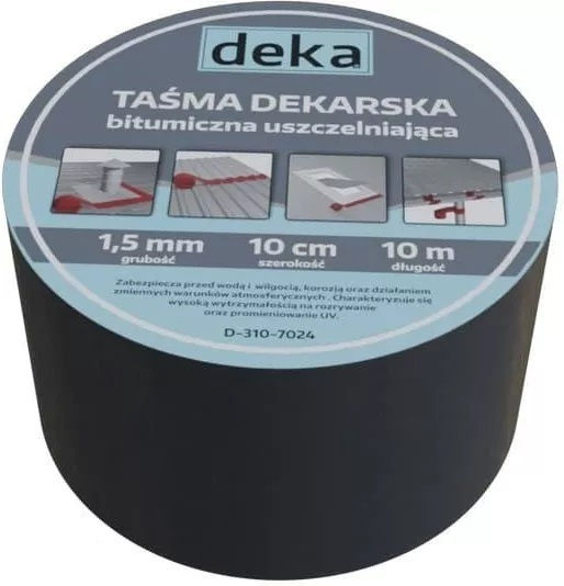 Roofing Sealing Tape Deka Alubutyl 10cm*10m Brick Red D-410-8004