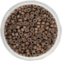 Micro Rings Σιλικόνη 100τμχ Καφέ Ανοιχτό Micro Rings Σιλικόνη 100τμχ Καφέ Ανοιχτό