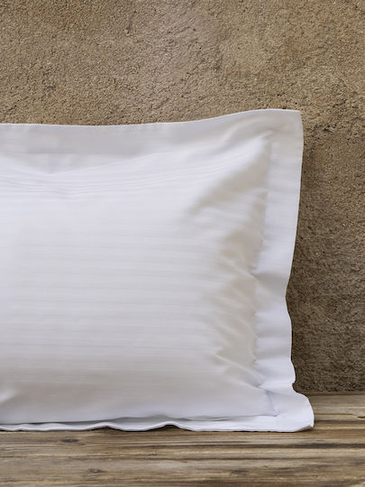 Nima Oxford White Pillowcase 52x73cm