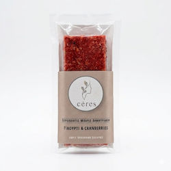 Ceres Μπάρα Δημητριακών με Γιαουρτι/Cranberries Χωρίς Προσθήκη Ζάχαρης 70gr