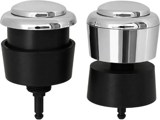 Flush Button No.11 Air Chrome Small – Large Hole Tremolada Thread 3/8″