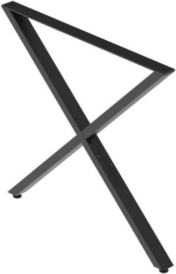 Finetto Metal Furniture Leg with Regulator Suitable for Table / Coffee Table Black