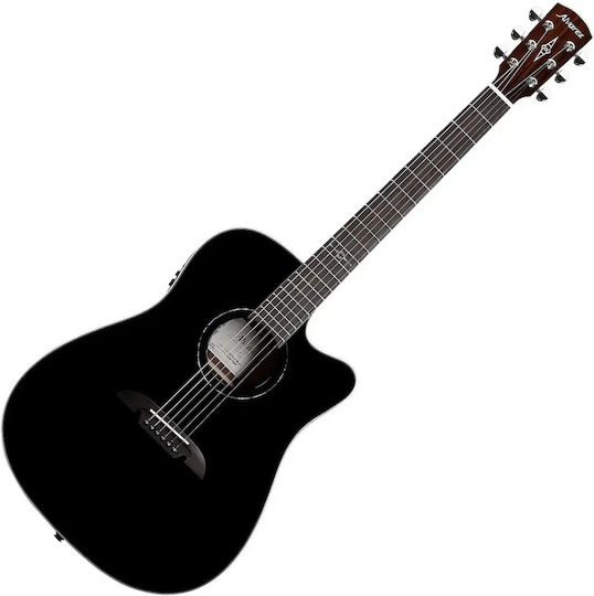 Alvarez Semi-Acoustic Dreadnought Guitar Cutaway Black