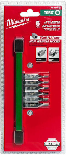 Milwaukee Nut Set 6 Pieces 1/4 Torx Mbg Piotr Kizlinski