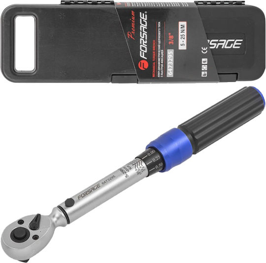 Cheie Dinamometrică Dublă 3/8'' Blocare 5-25nm