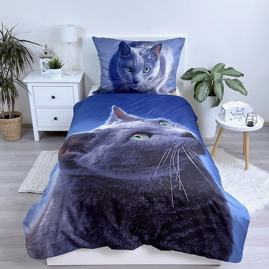 CAT Kids Duvet Cover Single Dark