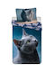 CAT Kids Single Cotton Duvet Cover Dark 140x200cm