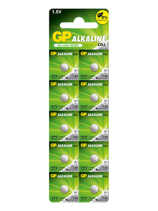 Genius Pack Αλκαλικές Μπαταρίες Ρολογιών SR66 / LR66 1.5V 10τμχ