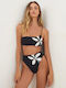 Bikinihosen Slip Schwarz