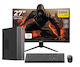 OptimX T5 SFF + Monitor Curbat 27" + Kit Tastatură și Mouse USB Recondiționat Grad A (Core i5-9500T/8GB/256GB SSD/Windows 11 Pro) Vopsit