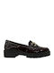 Women's Oxfords From Patent Leather In Burgundy Colour