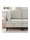 Velvet Armchair Cream 70x70x82cm